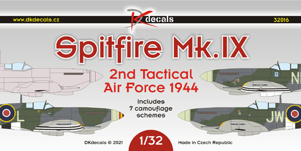 Spitfire Mk.IX  2nd Tactical Air force 1944 (7 camo schemes including one Belgian!)  DK32016