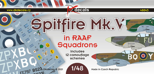 Spitfire Mk.V in RAAF service (12 camo schemes)  DK48043