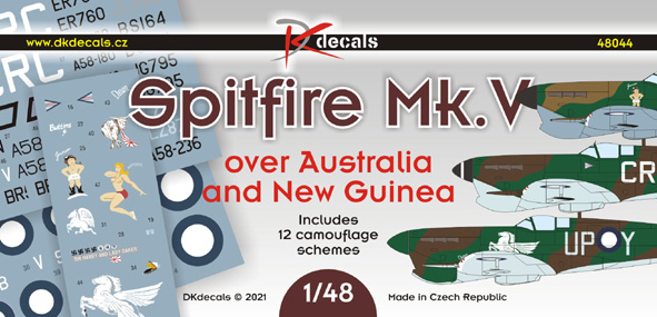 Spitfire Mk.V over Australia and New Guinea (12 camo schemes)  DK48044