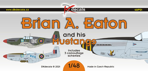 Brian E. Eaton and his Mustangs (3 camouflage Schemes)  DK48P01