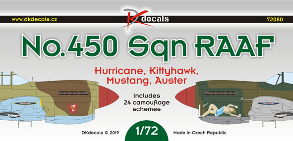 No450sq RAAF Hurricane, Kittyhawks, Mustangs and Auster  DK72080