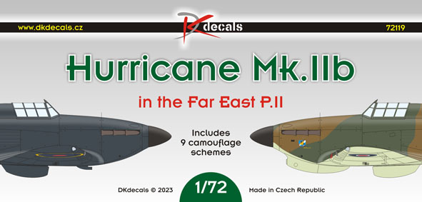 Hurricane Mk.IIB in the Far East, Pt.2 (9 camo schemes)  DK72119