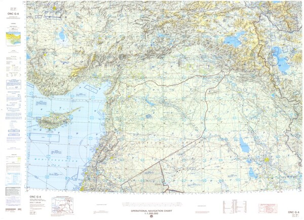 ONC G-4: Available: Operational Navigation Chart for Cyprus,Iran,Iraq,Israel,Jordan,Lebanon,Turkey. Available ! additional charts available within five working days. E-mail your requirements.  ONC G-4