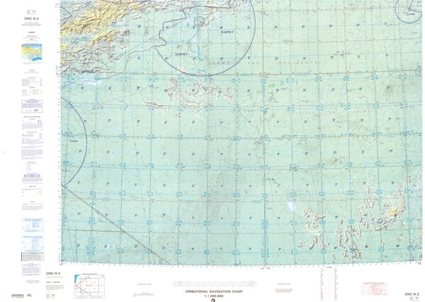 ONC H-2: Available: Operational Navigation Chart for Algeria, Morocco, Mauritania. Available ! additional charts available within five working days. E-mail your requirements.  ONC H-2