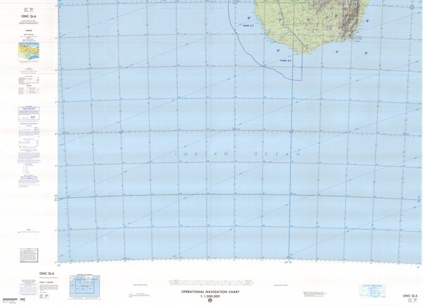 ONC Q-6: Available: Operational Navigation Chart for South Madagascar.  Available ! additional charts available within five working days. E-mail your requirements.  ONC Q-6