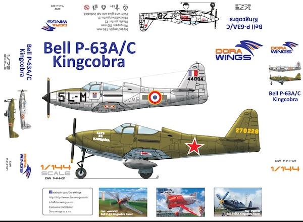 Bell P-63A/C Kingcobra (2 kits included!)  DW14401