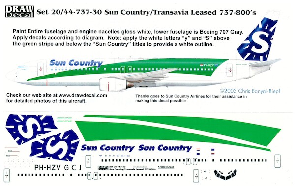 Boeing 737-800 (Sun country / Transavia)  20-737-30