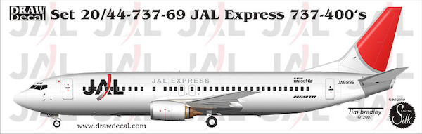 Boeing 737-400 (JAL New Colours)  44-737-69