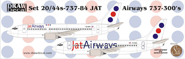 Boeing 737-400 (JAT New Colours)  44-737-84