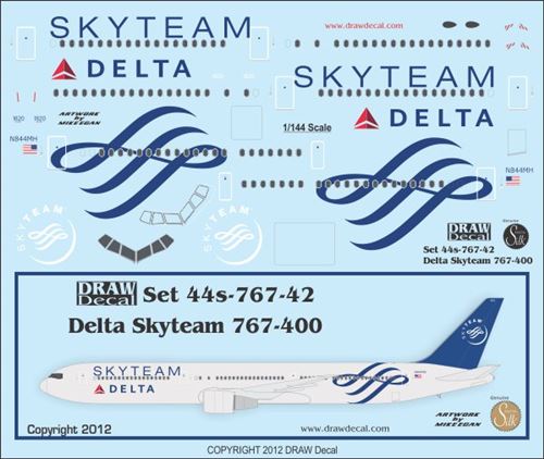 Boeing 767-400 (Delta Skyteam)  44-767-42