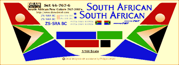 Boeing 767-200 (South African)  44-767-6