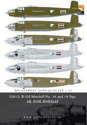 B25J Mitchell (No16 and No18sq NEI Bomber sq ML-KNIL/RNEIAAF) (LAST STOCKS)  DD32012
