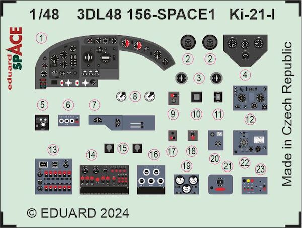 SPACE 3D Detailset  Ki21 "Sally" (ICM)  3DL48156