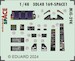 SPACE 3D Detailset Mikoyan MiG29K Fulcrum Instrument panel and Seatbelts  (Hobby Boss) 3DL48169