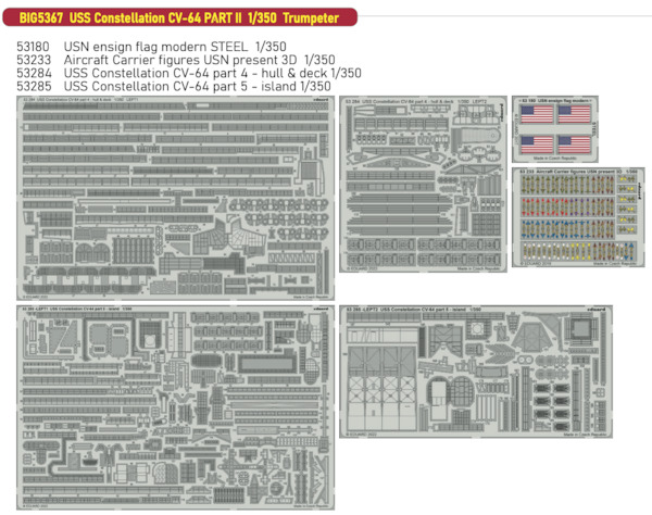 Detailset USS Constellation CV64 Part II (Trumpeter)  BIG5367