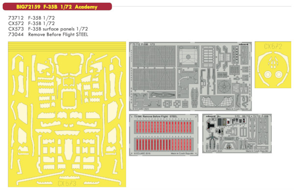 Detailset F35B Lightning II (Academy)  BIG72159