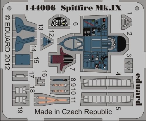 Detailset Spitfire MKIX (Eduard)  e144-006