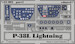 Detailset Dashboard P38L Lightning (Trumpeter)  E33-002