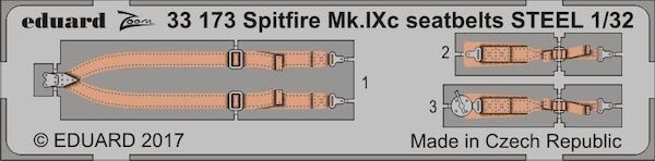 Detailset Spitfire MKIXc Seatbelts (Revell)  E33-173