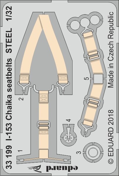 Detailset Polikarpov I-153 Chaika Seatbelts (ICM)  E33-199