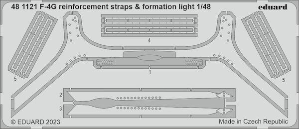 Detailset F4G Phantom Reinforcements strips and Formation Lights (Meng)  E48-1121