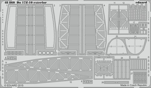 Detailset Dornier Do17Z-10 Exterior (ICM)  E48-860