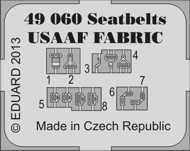 Seatbelts USAAF (Fabric)  E49-060