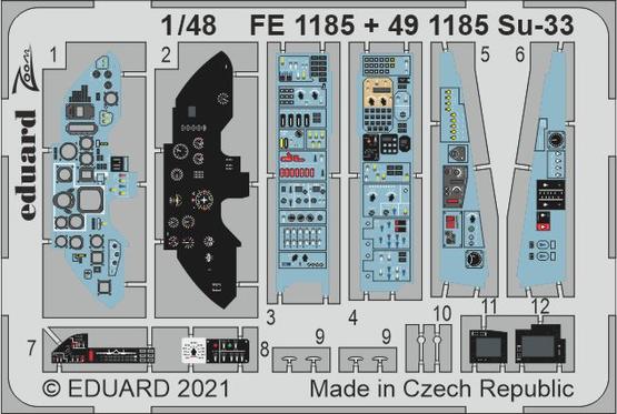 Detailset Sukhoi Su33 Flanker (Minibase)  E49-1185