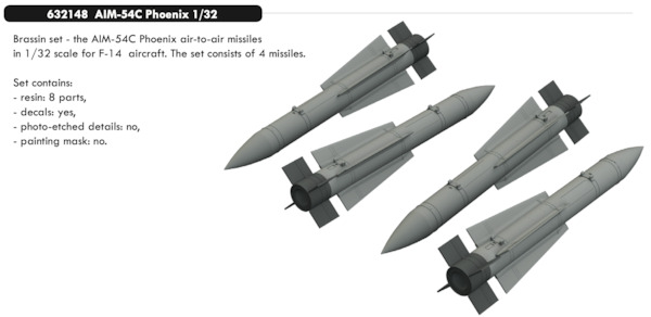 AIM54C Phoenix Missiles (4x)  E632148