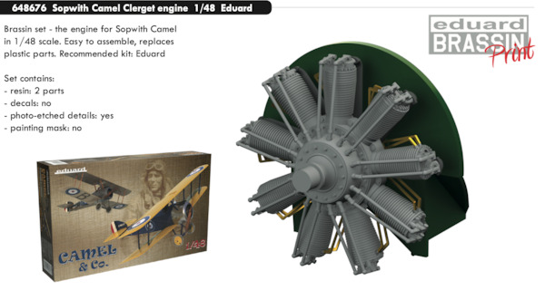 Sopwith Camel Clerget engine (Eduard)  E648676