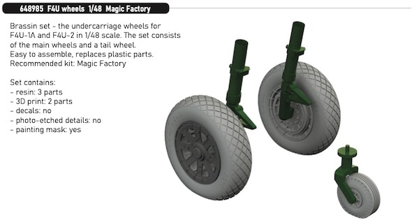 Vought F4U Wheels (Magic Factory)  E648985