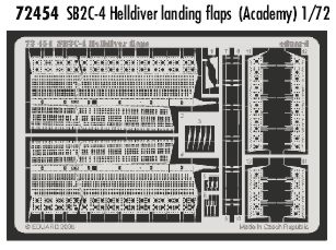 Detailset SB2C-4 Helddivre Landing Flaps (Academy)  E72-454