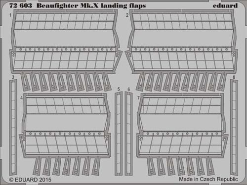 Detailset Beaufighter MkX Landing Flaps (Airfix)  E72-603