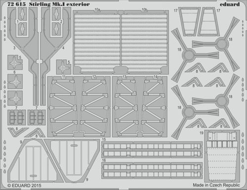 Detailset Short Stirling Exterior (Italeri)  E72-615