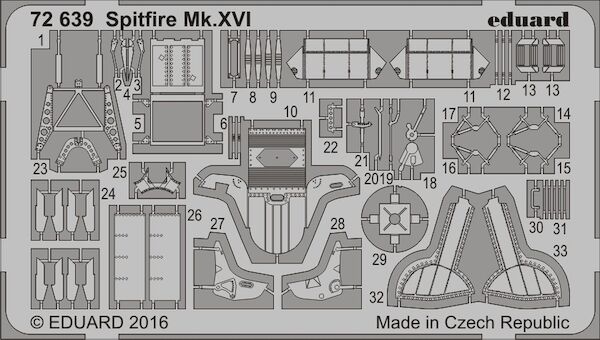 Detailset Spitfire MKXVI (Eduard)  E72-639