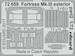 Detailset Boeing Fortress MKIII Exterior (Airfix)  E72-659