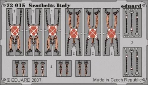 Detailset Seatbelts Italy  E73-015