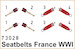 Detailset Seatbelts France WW1 SUPER (2x0 E73-028