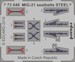 Detailset Mikoyan Mig21 Fishbed Seatbelts (STEEL) E73-049