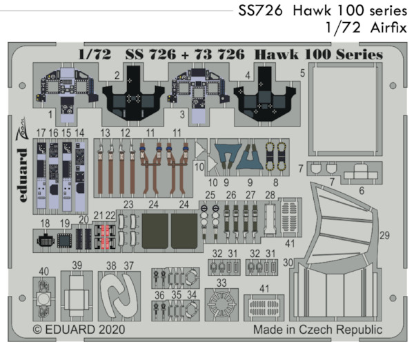 Detailset  BAe Hawk 100 Srs (Airfix)  E73-726