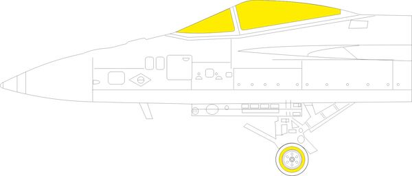 Mask F/A18E Super Hornet TFace (Hobby Boss)  EX812