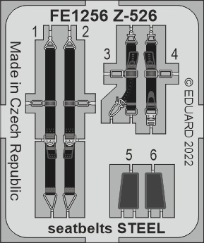 Detailset Mil Mi24D Hind Seatbelts (Trumpeter)  FE1257