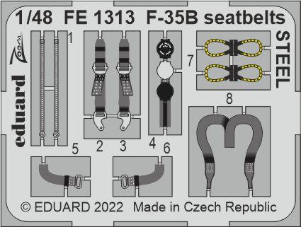 Detailset F35B Lightning II Seatbelts (Italeri)  FE1313