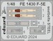 Detailset Northrop F5E Tiger II  Seatbelts (Eduard / ARV Club) FE1430
