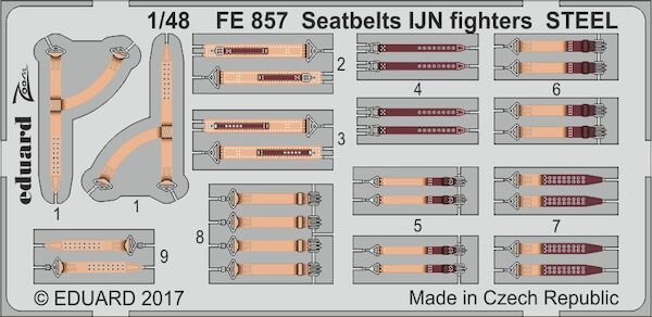 Detailset Seatbelts IJN Fighters - Steel-  FE857