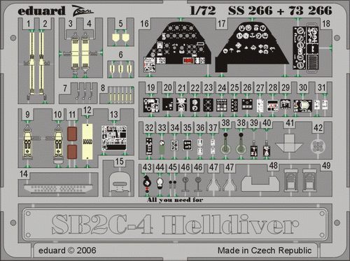 Detailset SB2C-4 Helldiver (Academy)  SS266