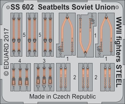 Detailset Seatbelts Soviet union WW2 Fighters - STEEL-  SS602
