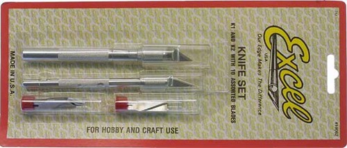 Modelers Knife K1 and K2 with assorted blade set  19062