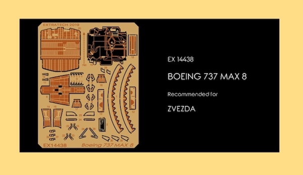 Boeing 737 MAX 8 Detail set (Zvezda)  EX14438