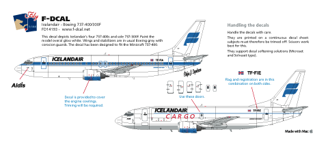 Boeing 737-300F/-400 (Icelandair OC)  FD14193